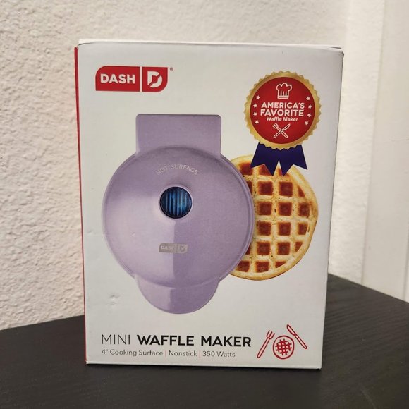 NEW Dash MINI WAFFLE MAKER Dual non-stick Kitchen Appliance Easter Basket Gift - Picture 6 of 10